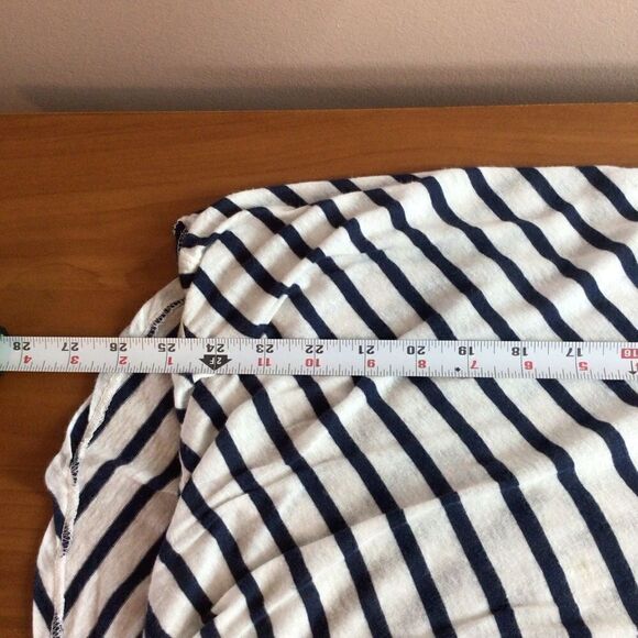Women’s Rag & Bone Navy Blue and White Striped Victor Blouse Size Small‎ - Picture 6 of 9